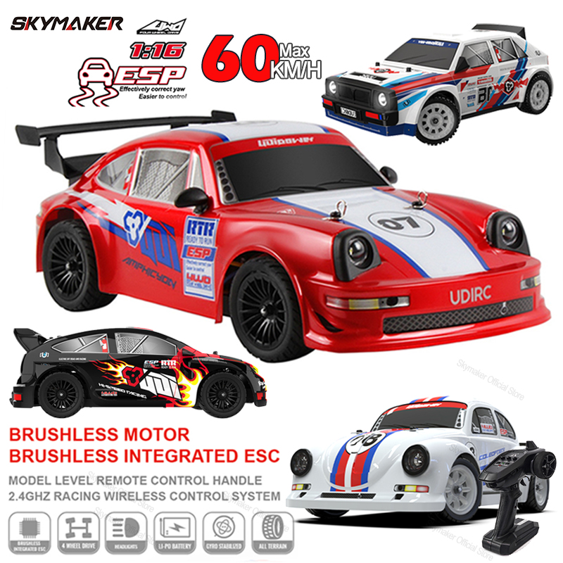 Rc Drift Car Kit - Coche de carreras teledirigido 1/16 UD1604