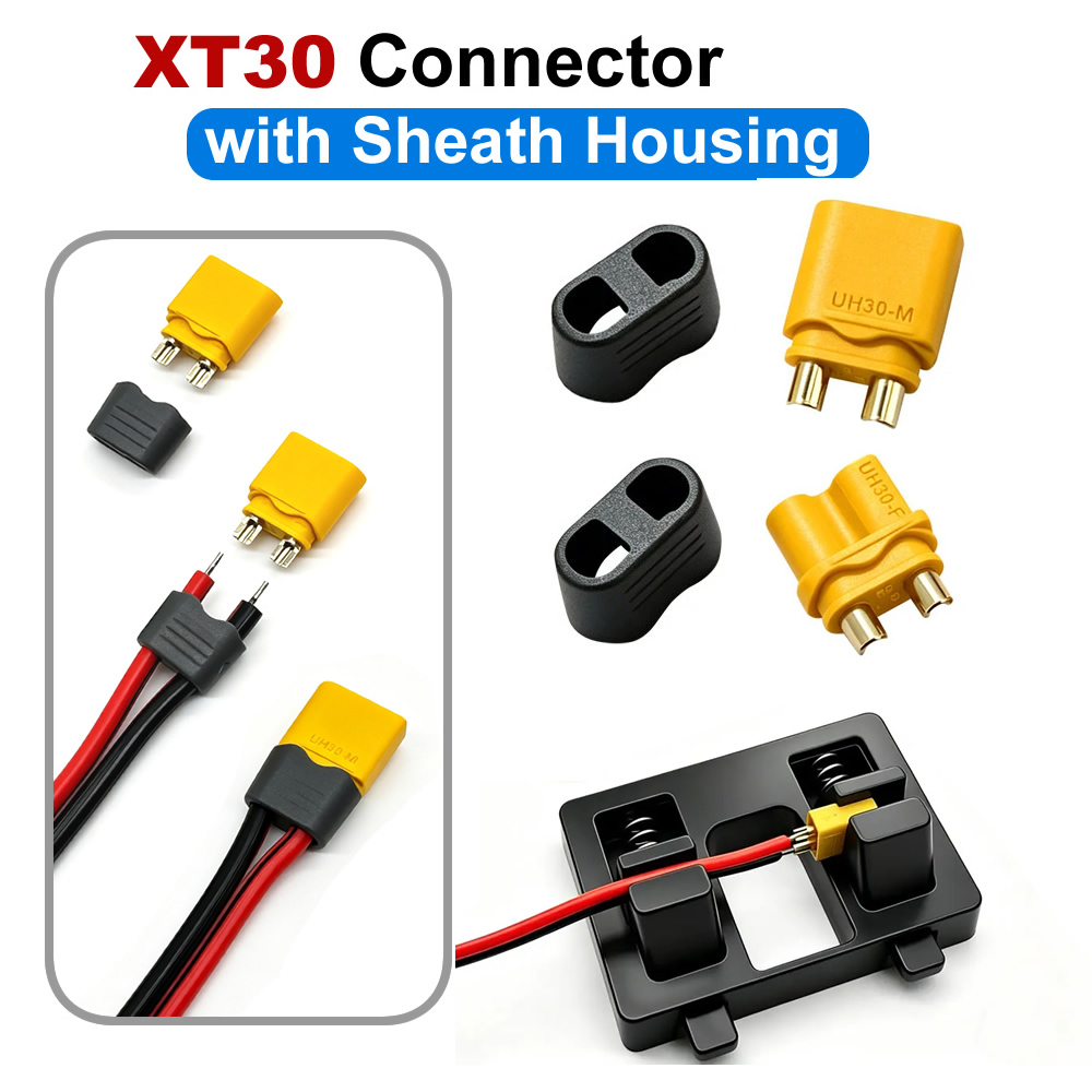 Drone Rc Car Hybrid - Conector XT30 con Cubierta, Conectores XT30