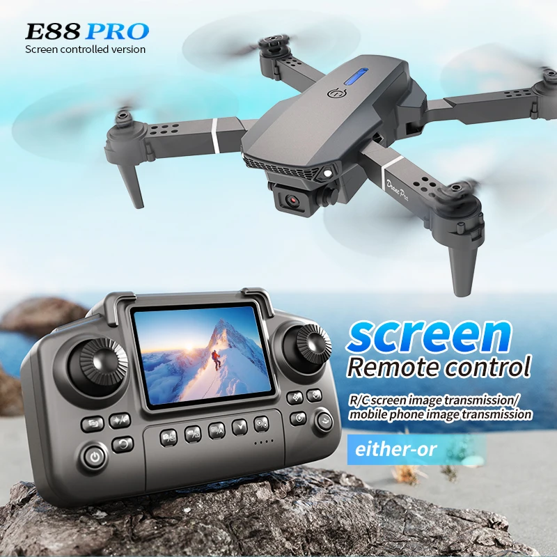 Rc Drone E88 - Dron profesional E88 PRO con pantalla