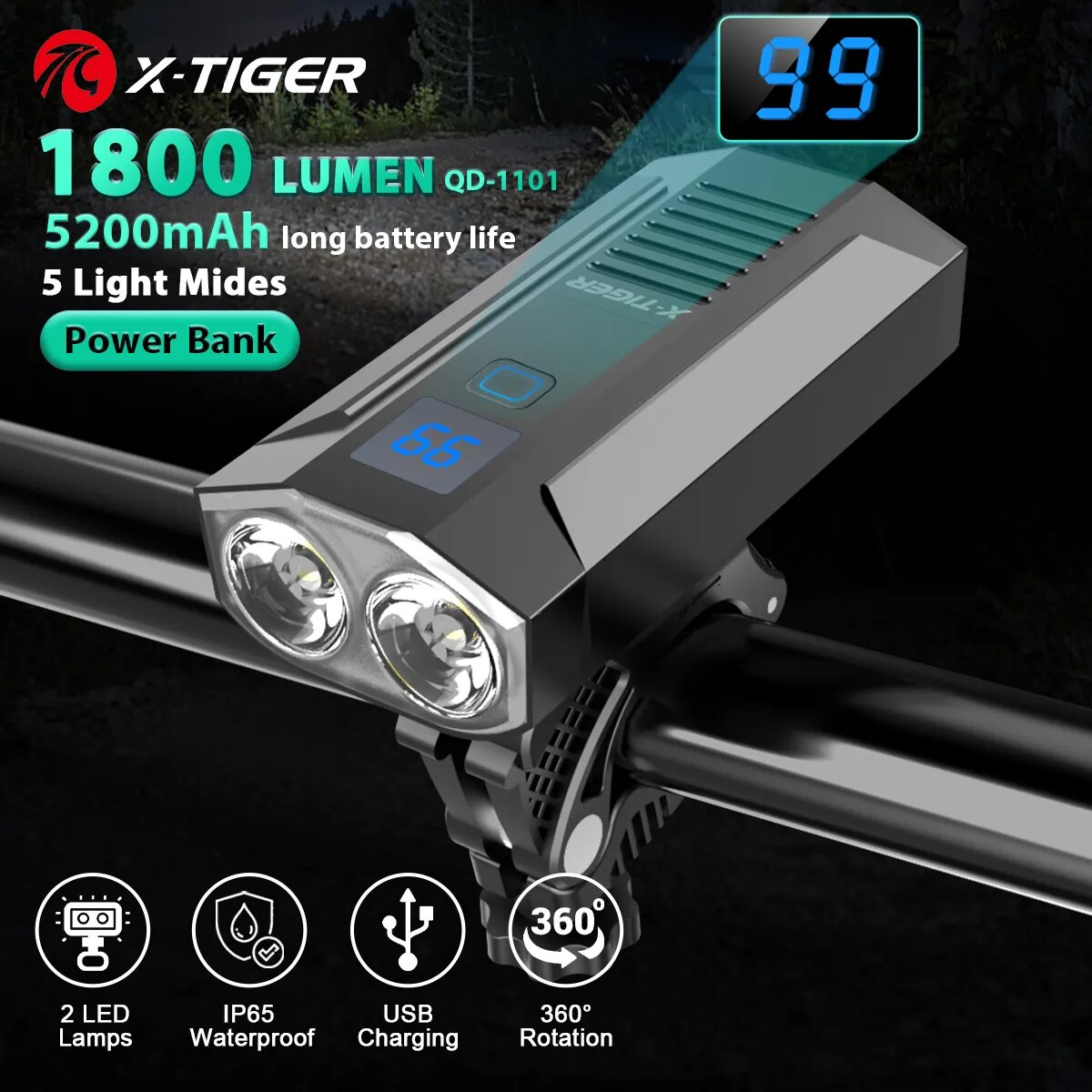 Drone Keh Rc K11 Turbo - X-tiger-farol para bicicleta, lámpara con Banco