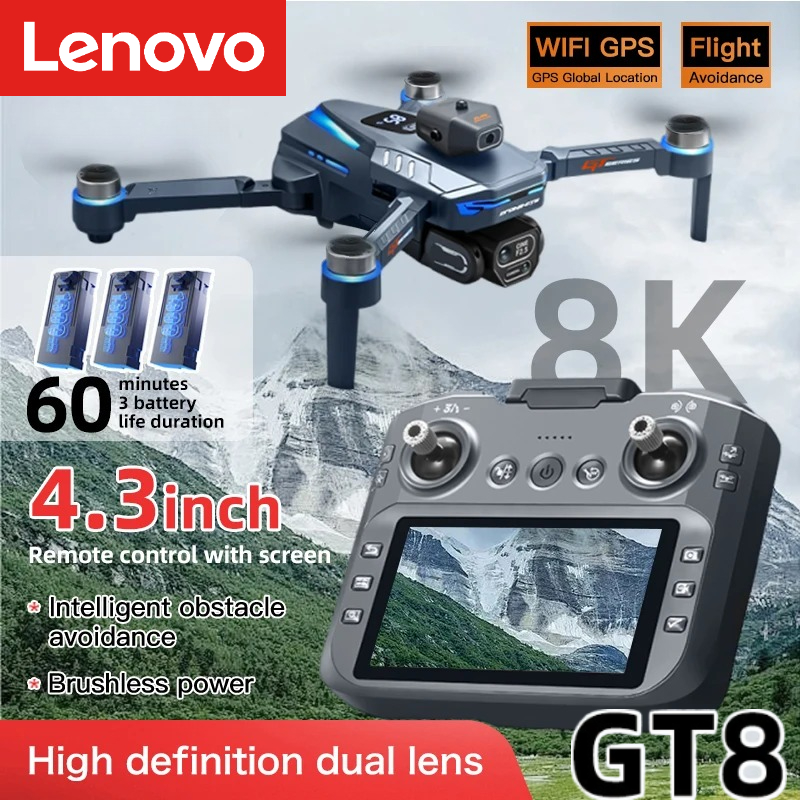 Rc Drone E88 - Dron Lenovo GT8 8K Profesional con