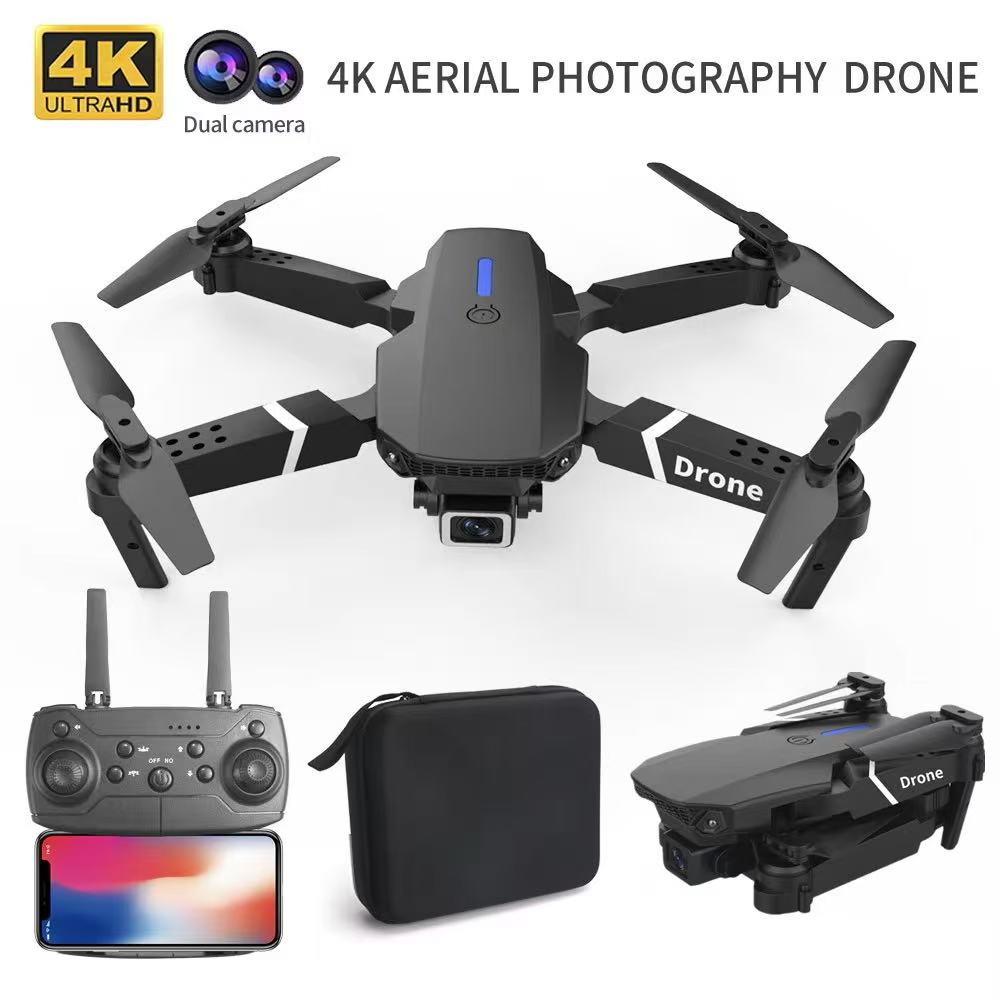 Rc Drone E88 - Dron profesional E88 4k gran angular