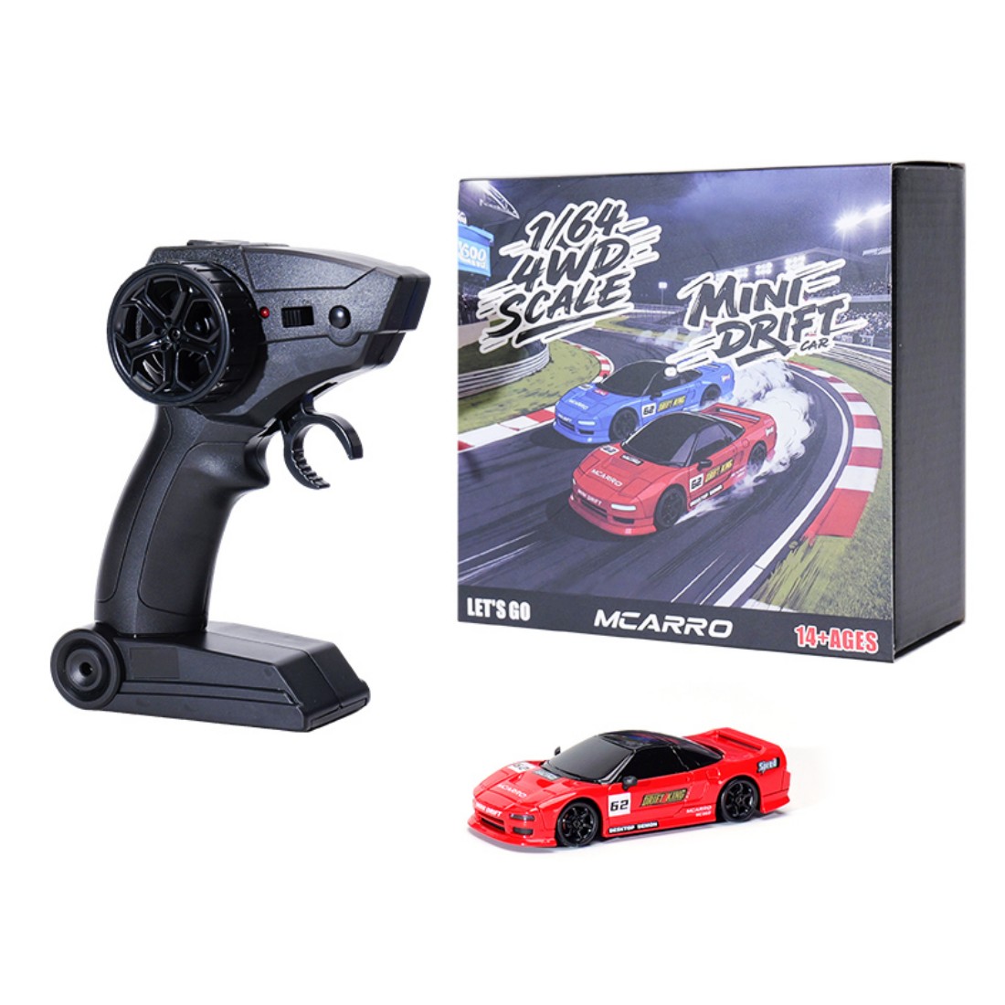 Rc Drift Car Kit - Coche de Derrape RC Micro 1/64