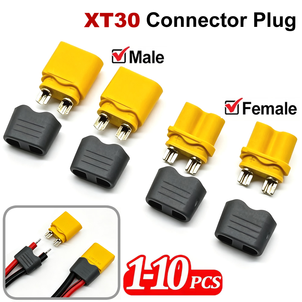 Drone Rc Car Hybrid - Conector XT30 con Carcasa, Macho/Hembra, y