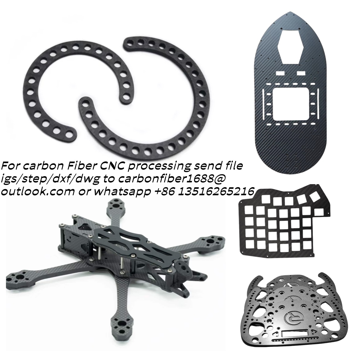 Carbon Fiber Drone Arm - Lámina de Fibra de Carbono, Panel