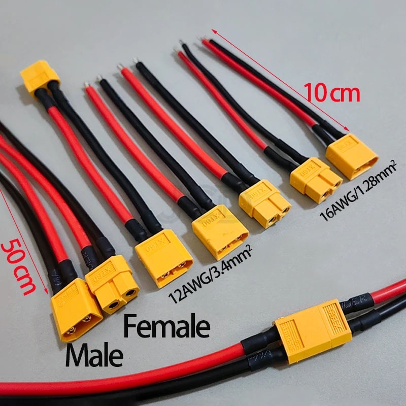 Drone Rc Car Hybrid - 1 Conector XT60 Macho-Hembra con Cable