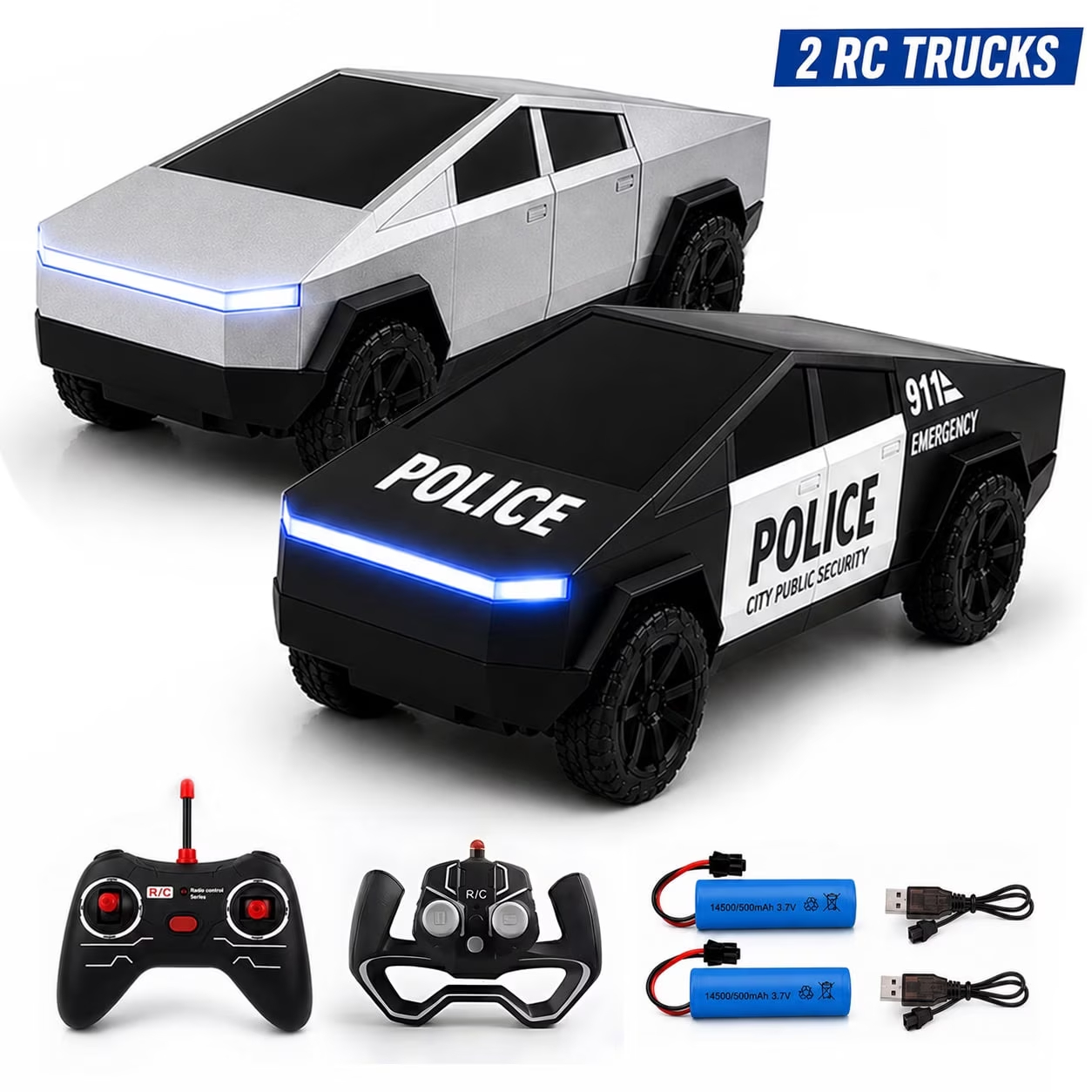 Rc Drift Car Kit - Juego de 2 Camionetas Cyber Truck