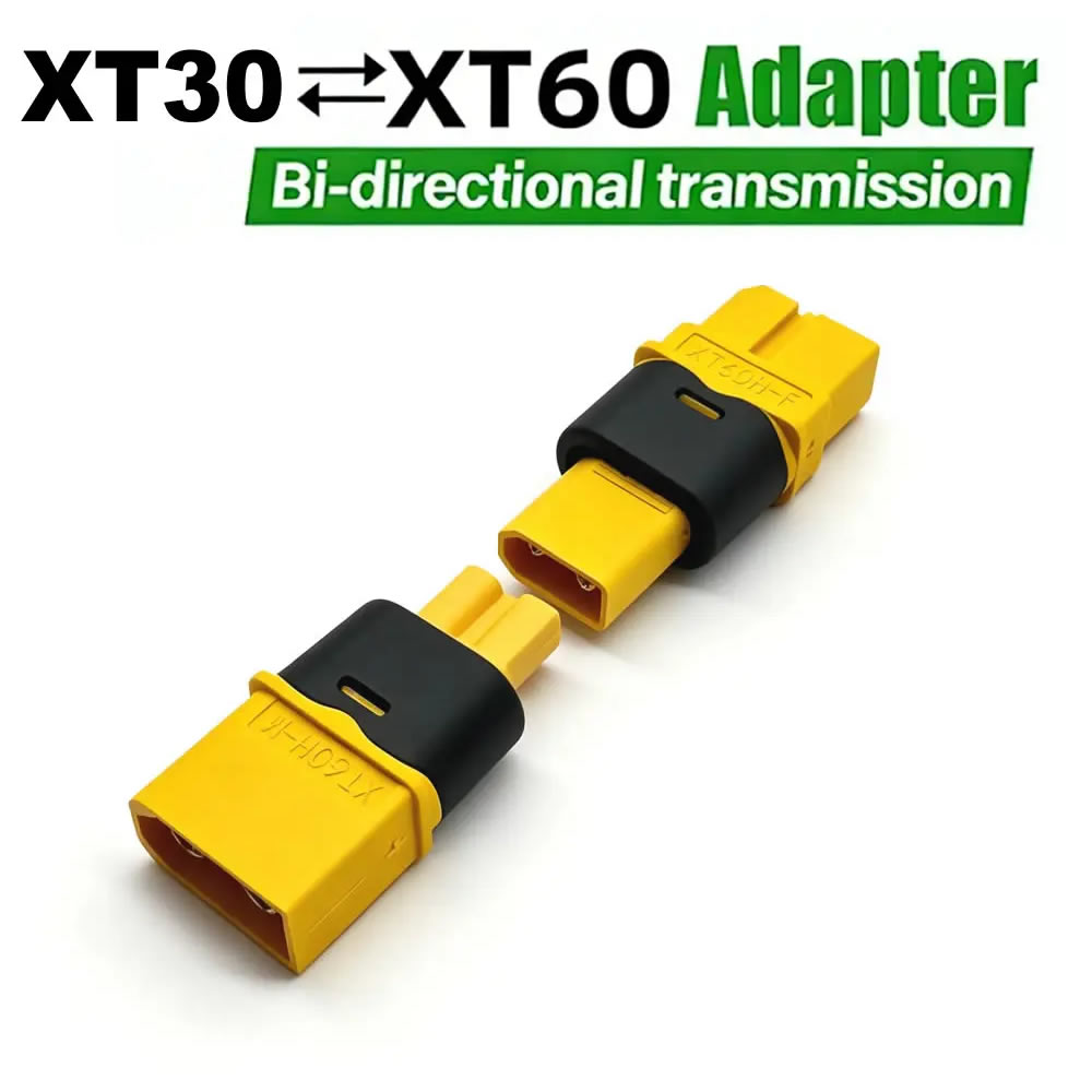 Drone Rc Car Hybrid - Conector Adaptador XT30 a XT60 Macho/Hembra,