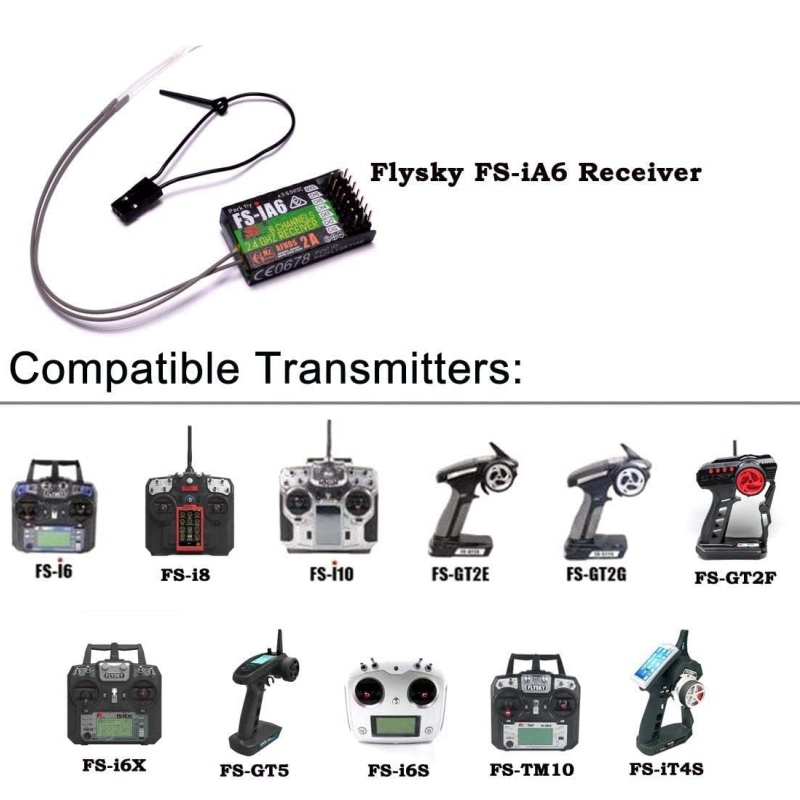 Receptor Flysky FS-IA6 6CH ant - Drone Rc Battery reseña y precio