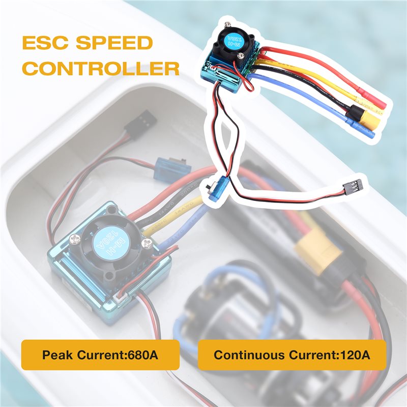 Controlador de velocidad ESC s - Rc Boat Brushless Motor reseña y precio