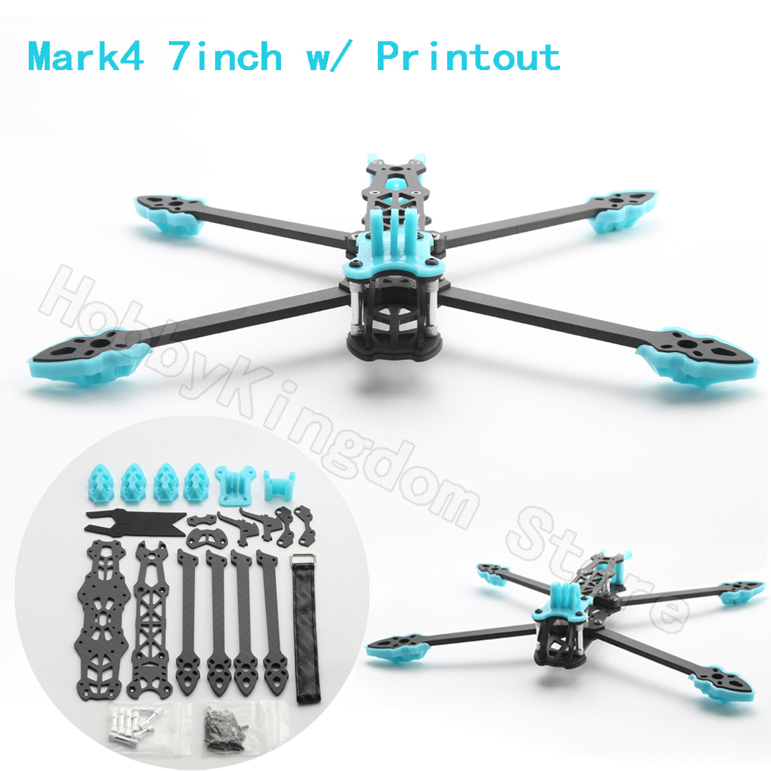 Marco de Dron FPV Mark4 de 7 p - Carbon Fiber Drone Arm reseña y precio