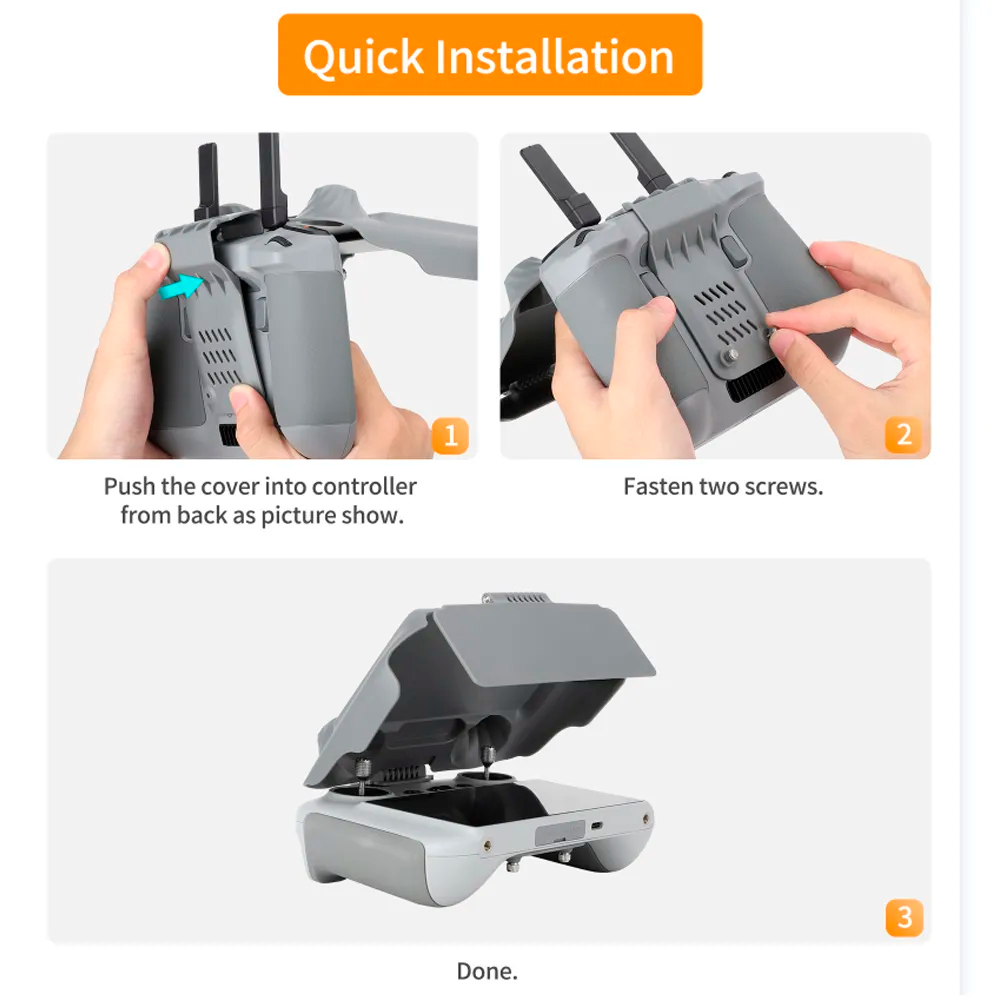 Carcasa protectora de pantalla - Drone Dji Rc 3 reseña y precio
