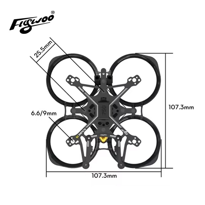 Kit de Marco Flywoo Flylens 75 - Fpv Racing Motor reseña y precio