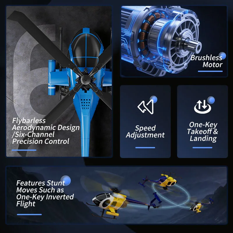 Nuevo Helicóptero RC MD500 202 - Drone Rc Fighter Jet reseña y precio