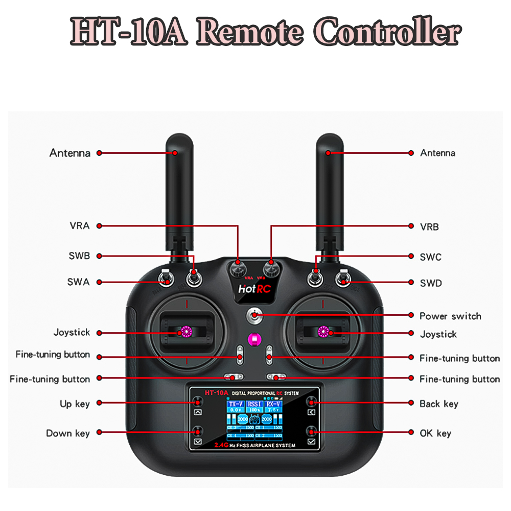 Hotrc Hot rc HT-10A HT10A 2,4  - Drone Rc Aircraft reseña y precio