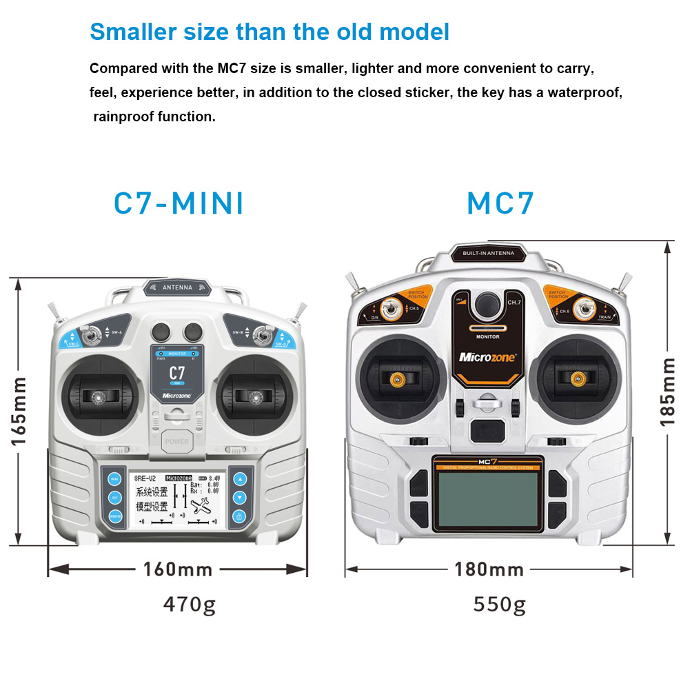 Controlador MicroZone MC7 MINI - Drone Rc Aircraft reseña y precio