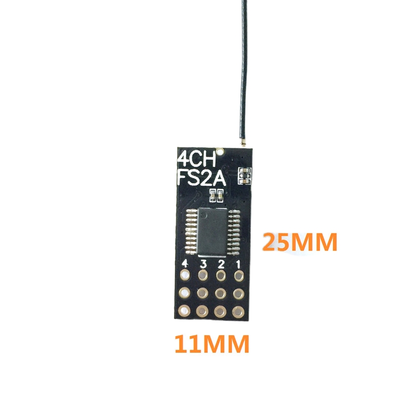 Receptor Flysky FS2A Mini 4CH  - Drone Rc Battery reseña y precio
