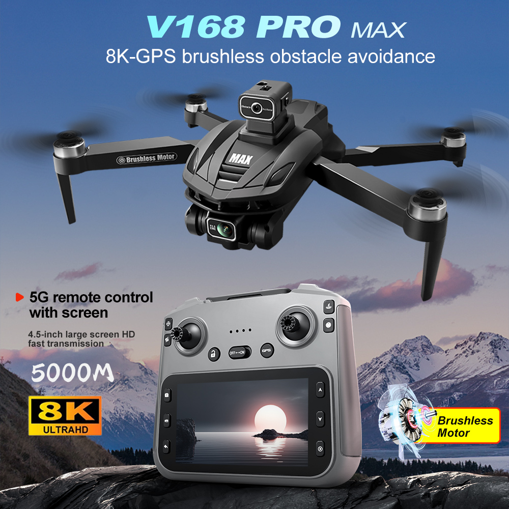 V168 PRO Max GPS Drone 8K Prof - Drone Rc Explorer reseña y precio