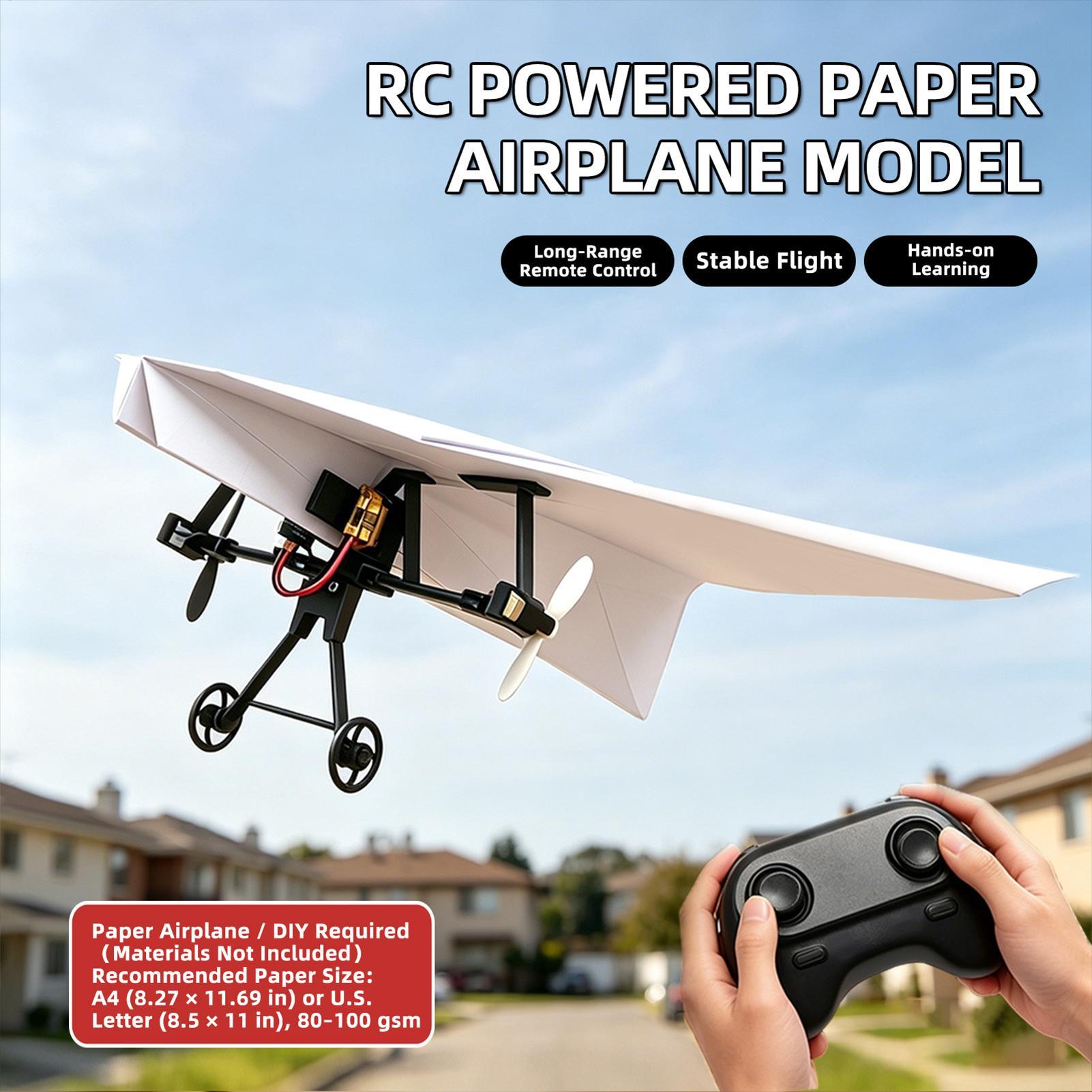 Kit de Avión de Papel RC para  - Drone Rc Aircraft reseña y precio