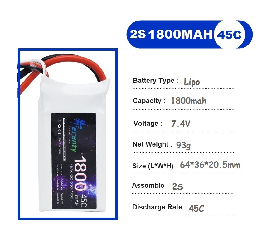2 uds 7,4 V Lipo 2S batería 15 - Drone Carrera Rc reseña y precio