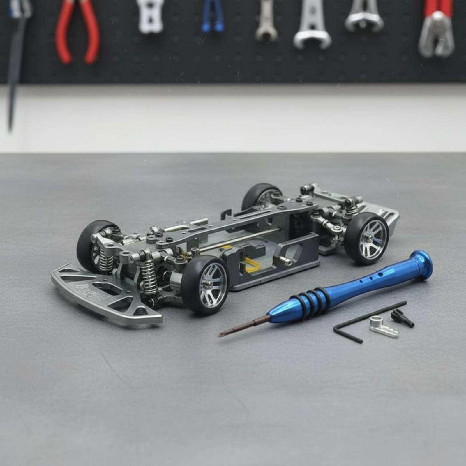 Chasis de Coche RC a Escala 1/ - Rc Drift Car Kit reseña y precio